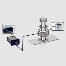 Donut load cell for fastening force measuring